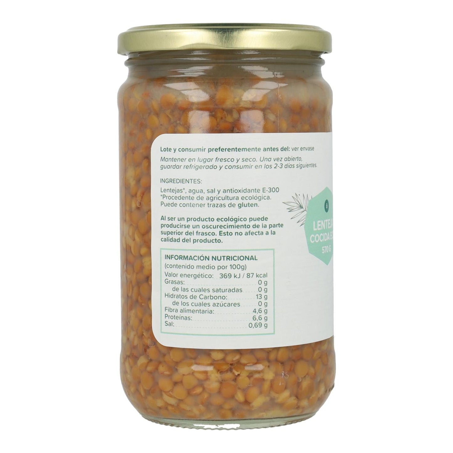 Gotowana soczewica ECO Planeta Huerto 570 g