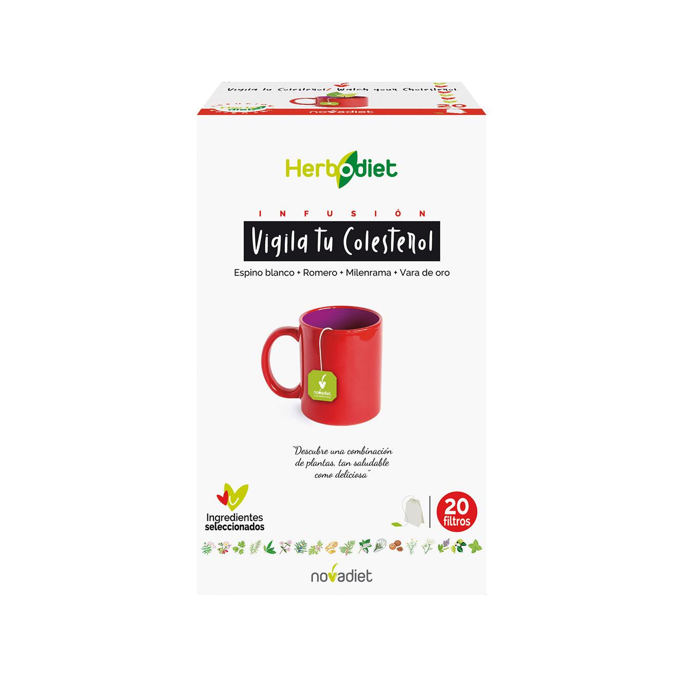 Herbodiet Vigila tu Colesterol, Novadiet, 20 bolsitas