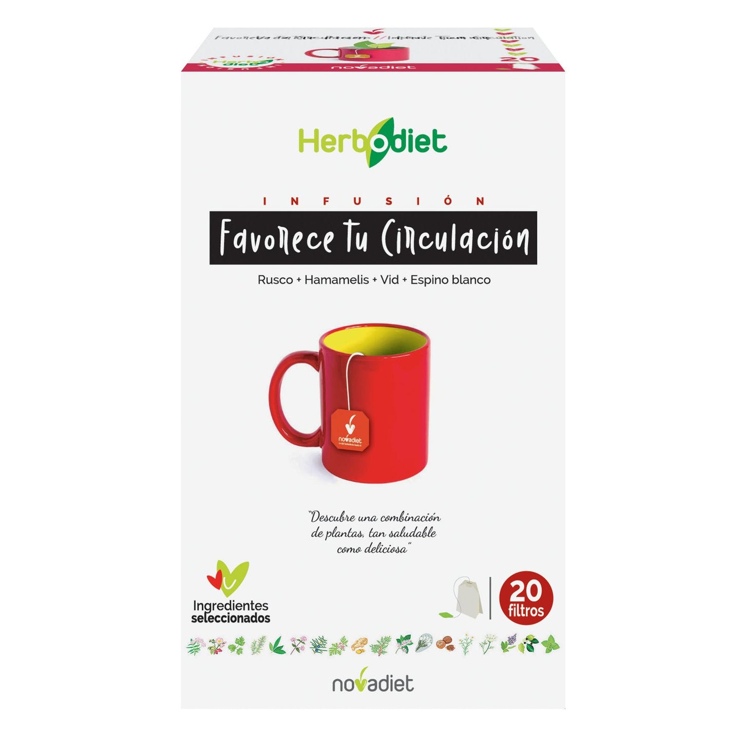 Herbodiet Favorisce la circolazione Novadiet, 20 bustine
