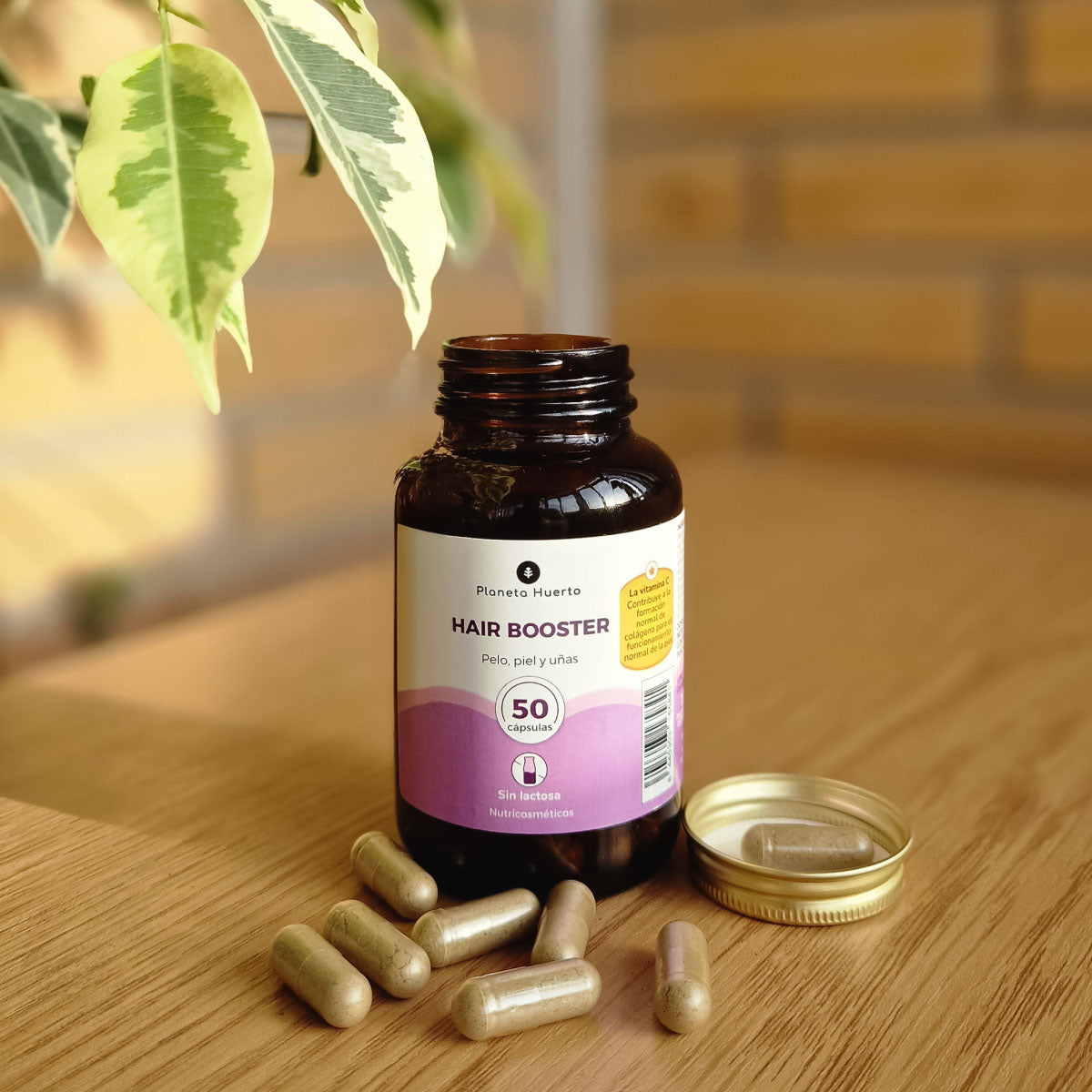 Hair Booster cheveux, peau et ongles Planeta Huerto 50 gélules
