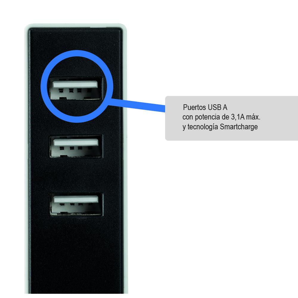 Adaptateur 3 USB à fixation Simon