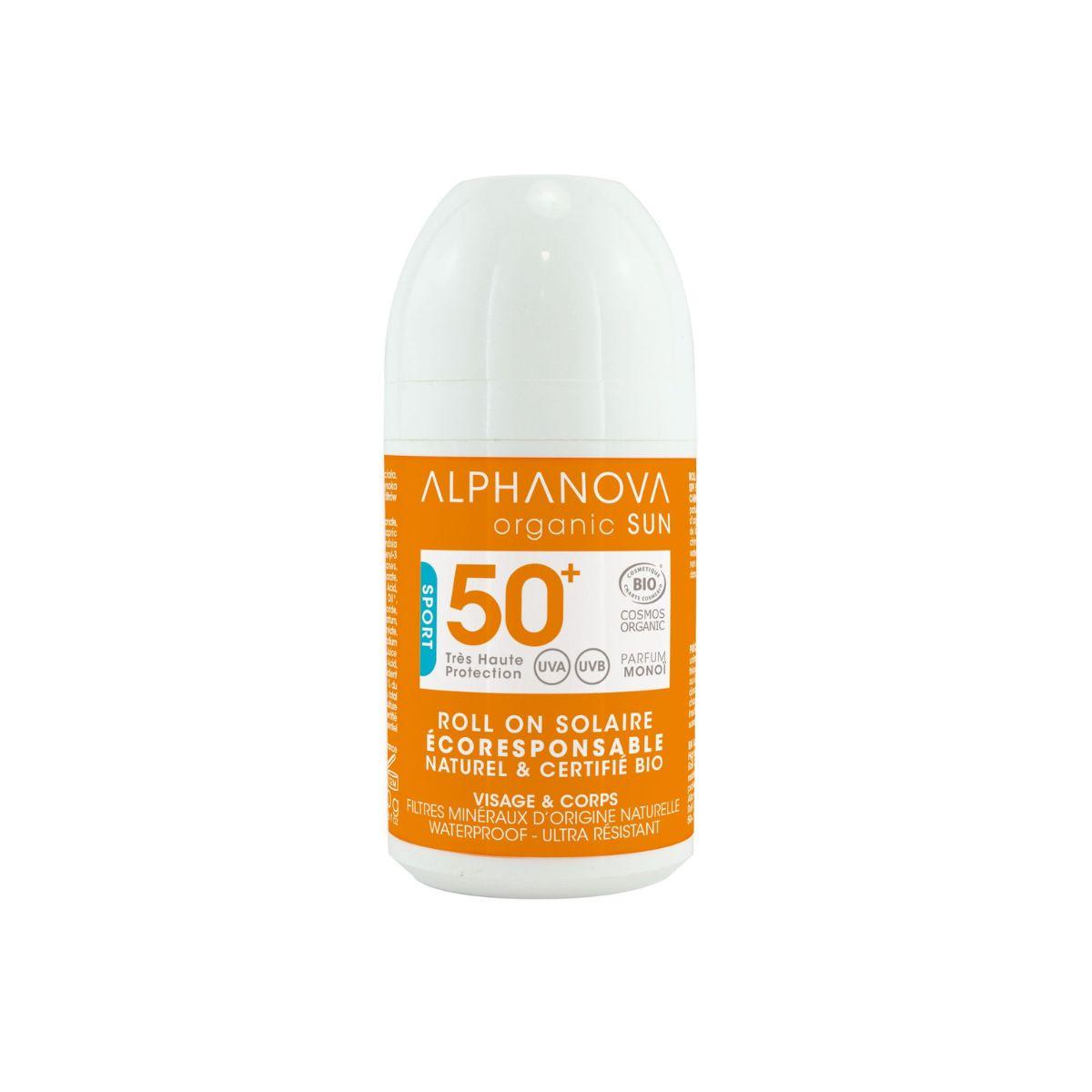 BIO-Sonnenschutz Roll-On Sport SPF 50+ Alphanova 50 ml.