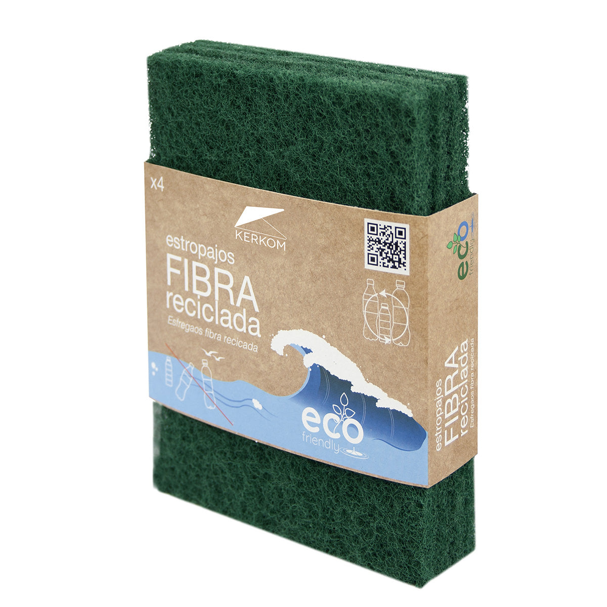 4 Eco Friendly ROZENBAL recycled scouring pads
