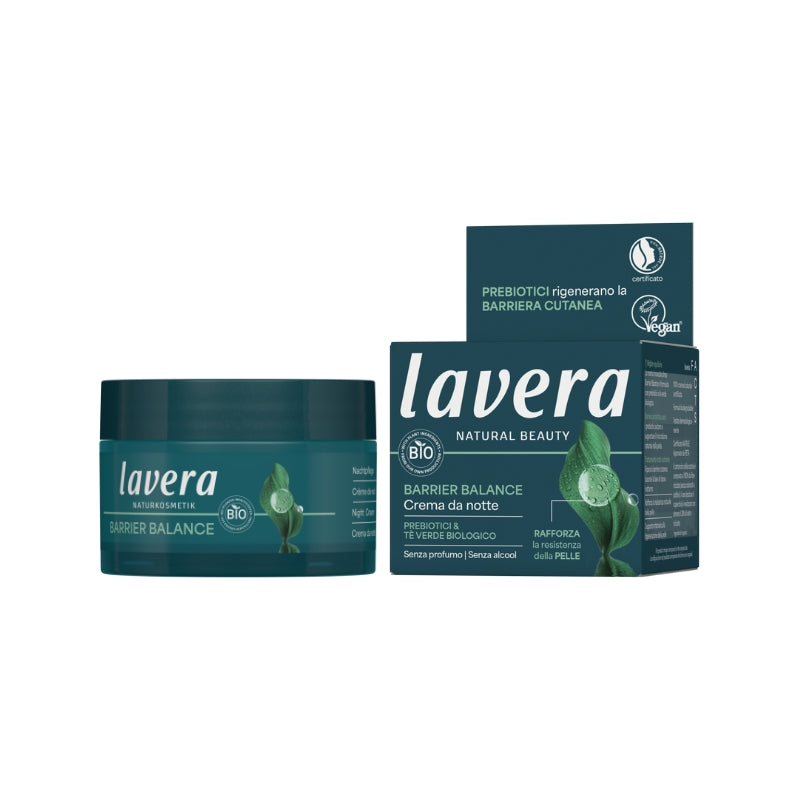Nachtcreme Unisex Barrier Balance Präbiotika und Grüner Tee Lavera 50 ml