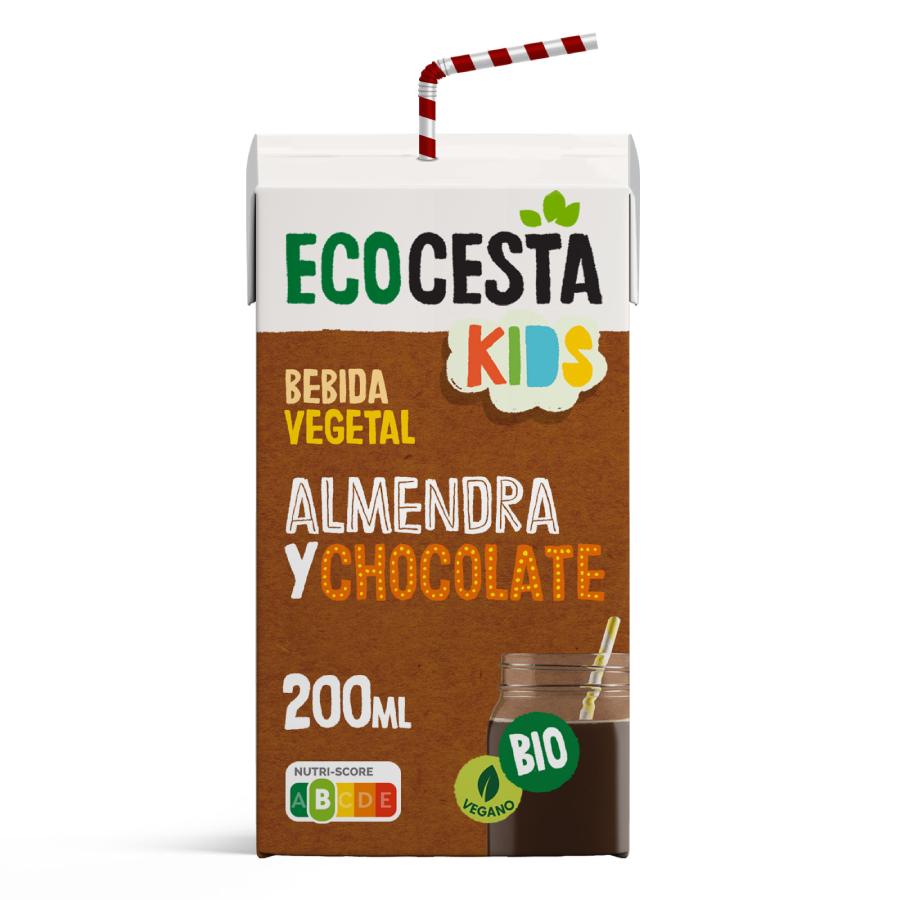 Pack 24 x Mini boisson végétale à l'amande et au chocolat Bio Ecocesta 200 ml