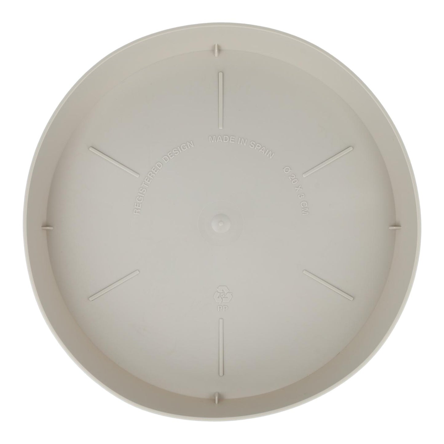 Bloempotschotel Tes ecru D 20 x 3