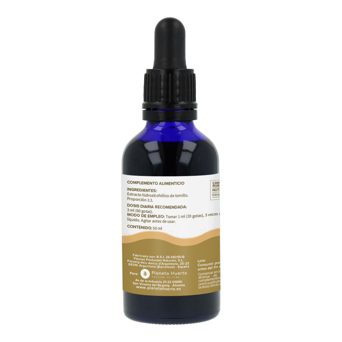 Extrait de Thym Planeta Huerto 50 Ml.