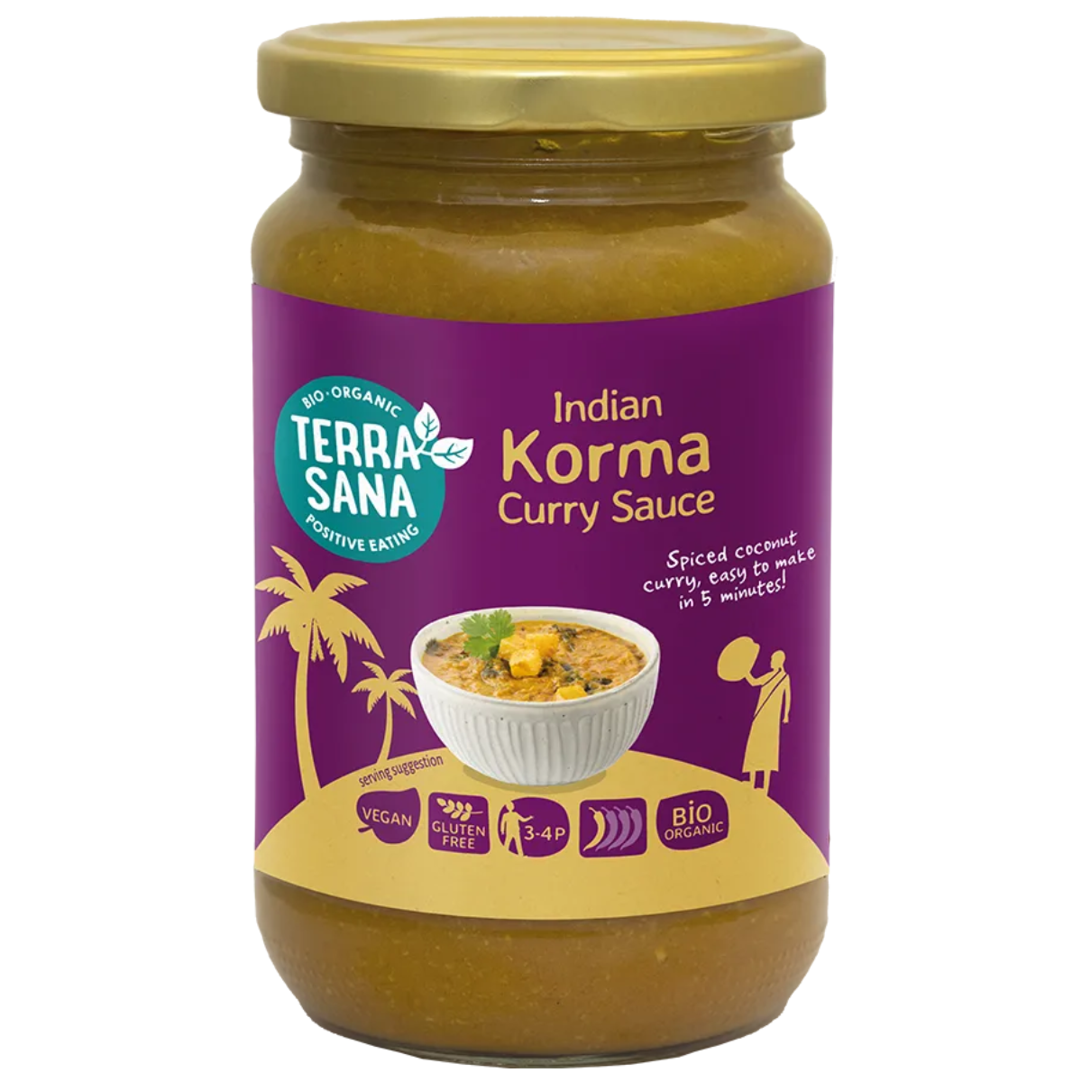 Indische Curry-Korma-Sauce Terrasana 350 g