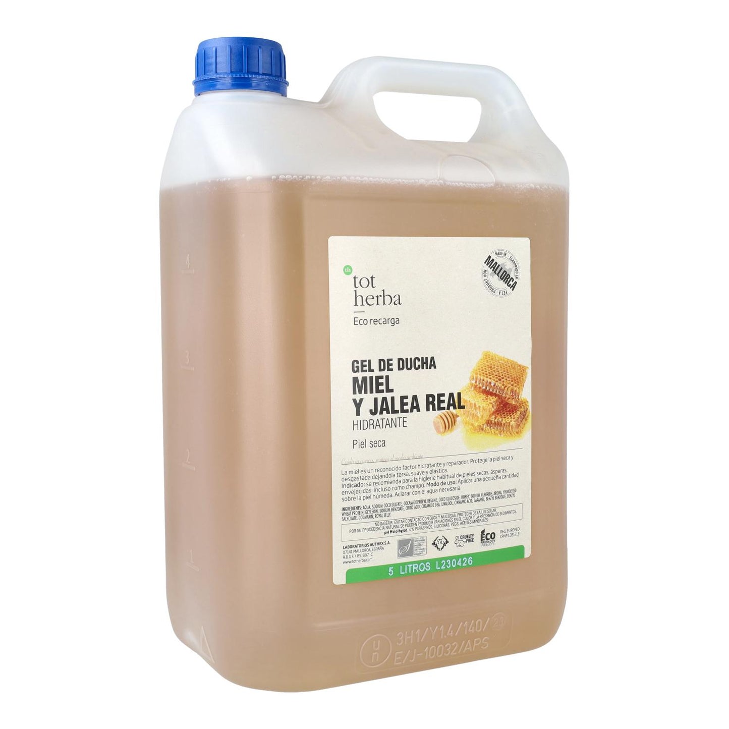 Feuchtigkeitsgel mit Honig und Gelée Royale 5 Liter Tot Herba