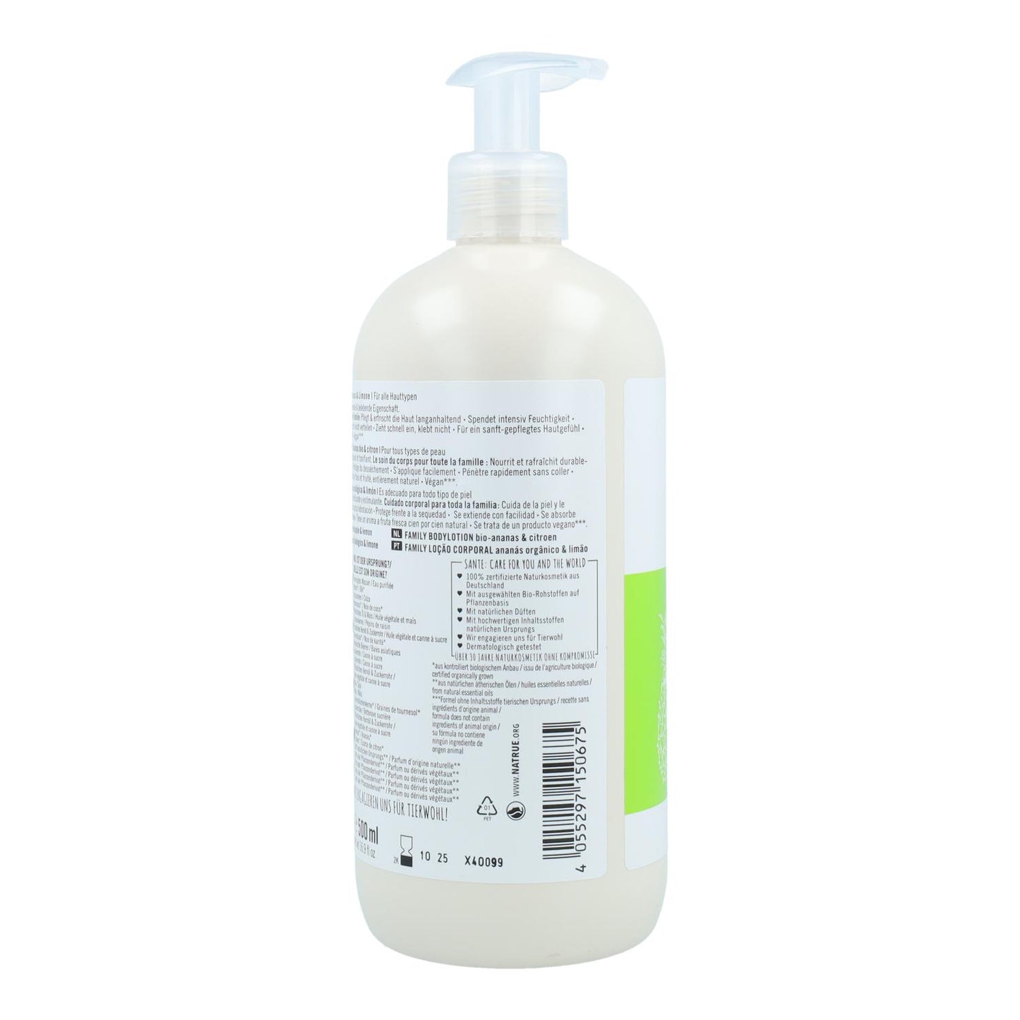 Balsam do ciała o zapachu ananasa i cytryny Sante 500 ml