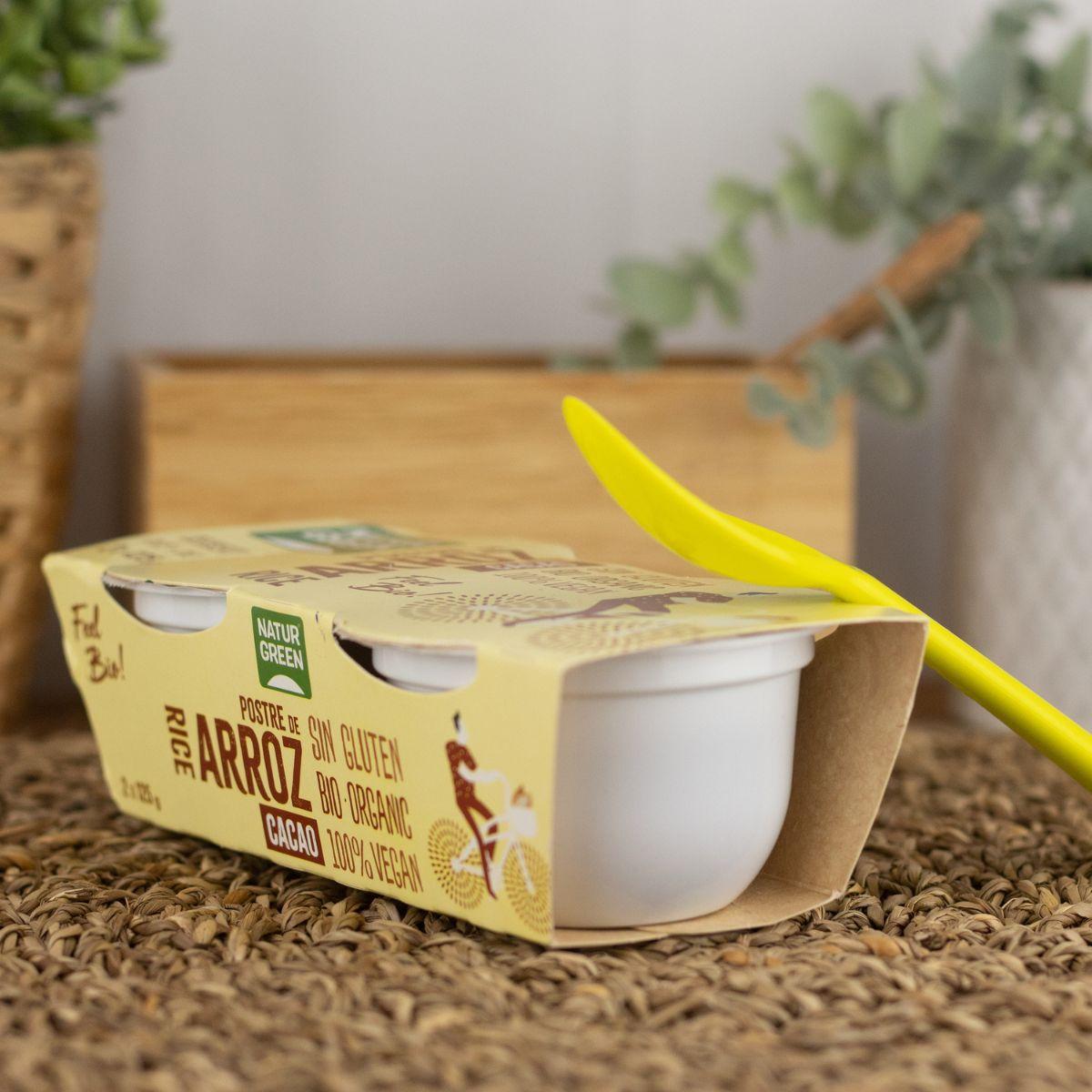 Dessert au riz et au cacao NaturGreen, 2 x 125 g