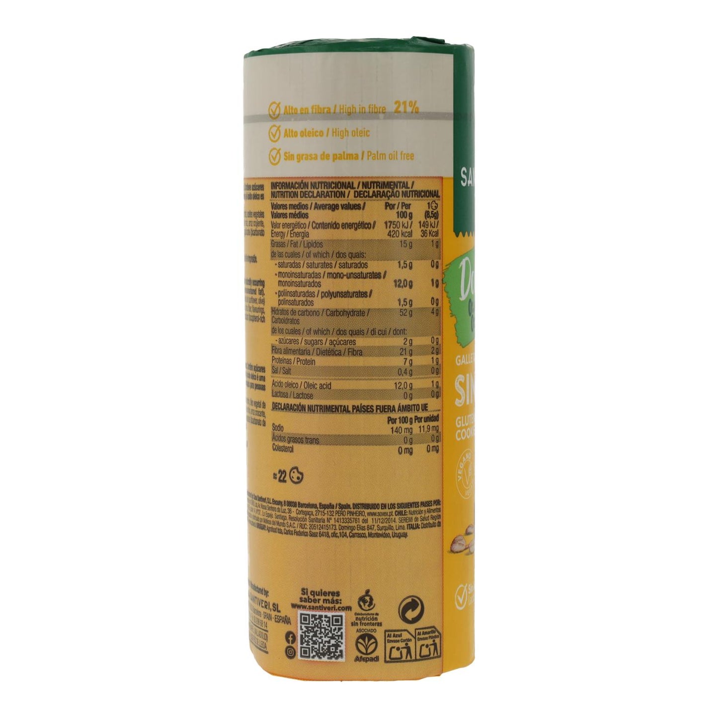 Biscotti senza glutine Doble Zero Santiveri 190 g