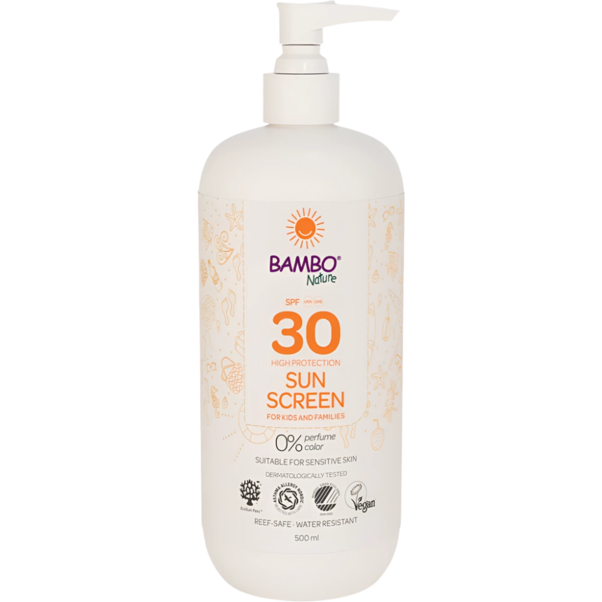 Krem przeciwsłoneczny dla niemowląt SPF30 Bambo Nature 500 ml