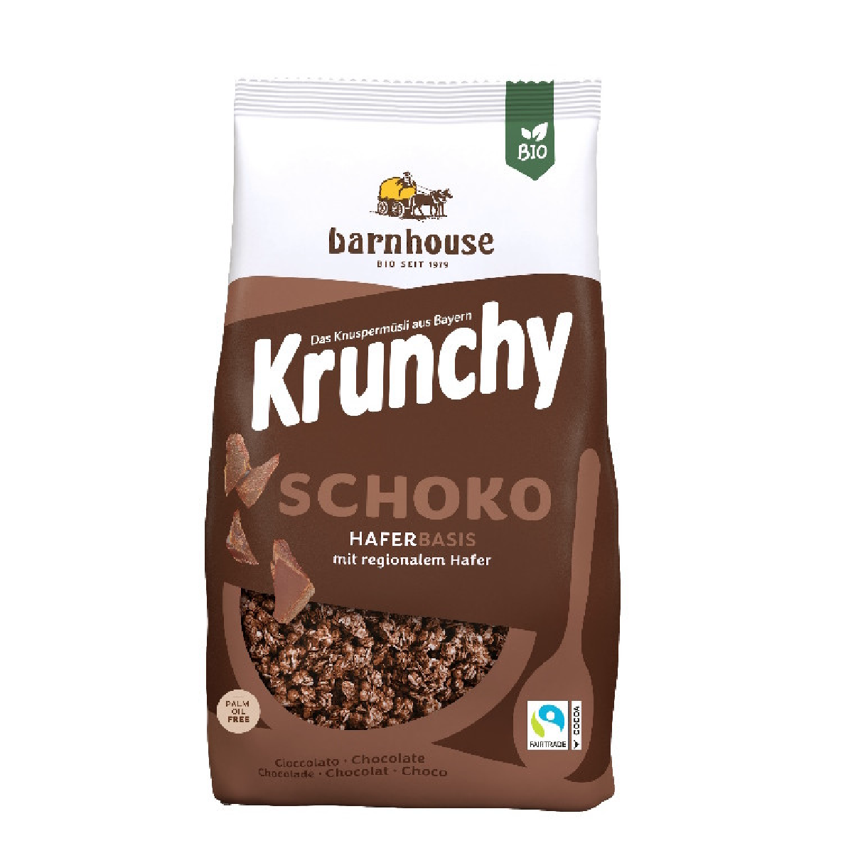 Muesli Krunchy Chocolate BIO Barnhouse gezinsverpakking 1,25 kg