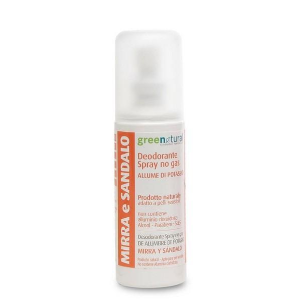 Déodorant spray à la myrrhe et au santal Greenatural, 100 ml