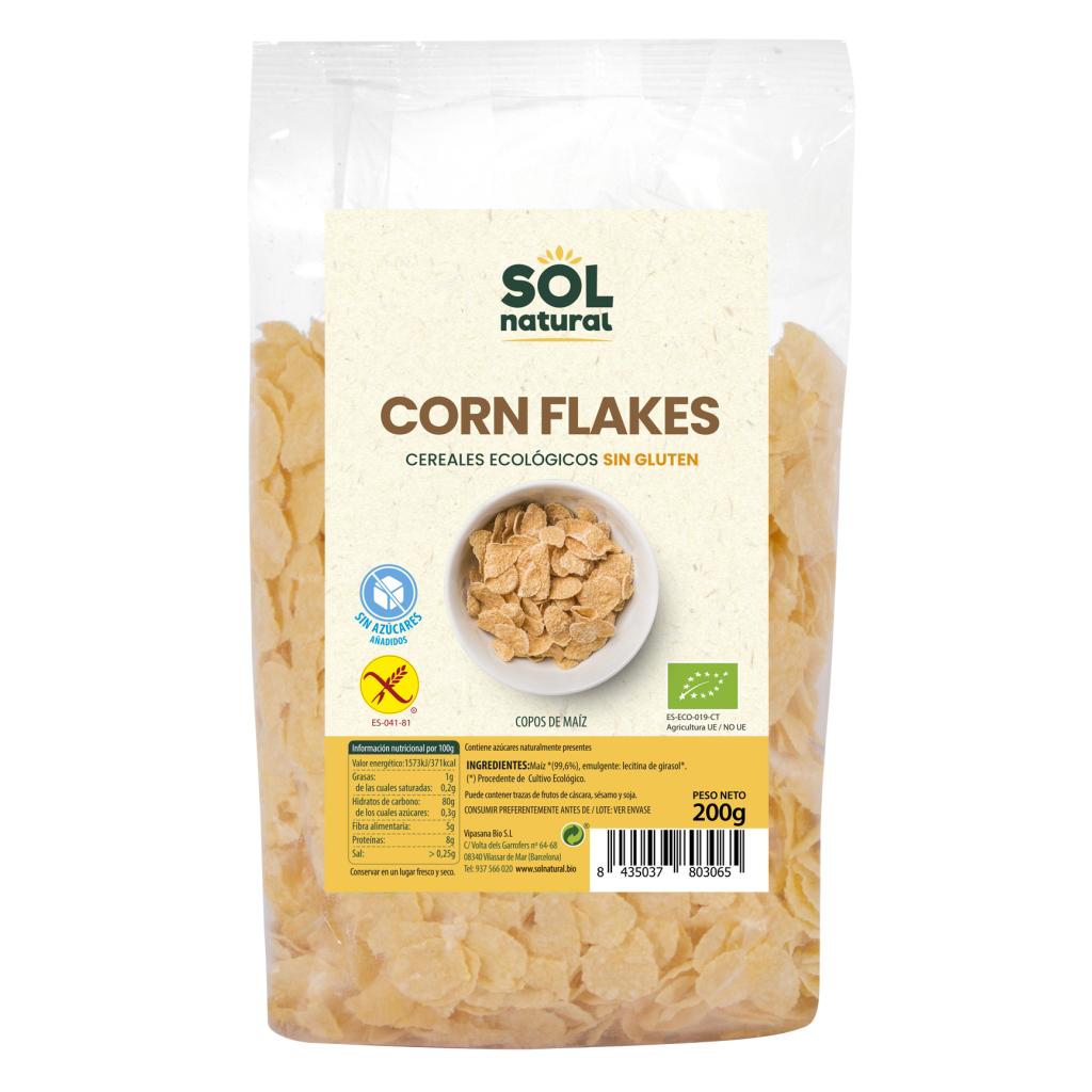 Corn flakes biologici senza glutine Bio 200 g Sol Natural