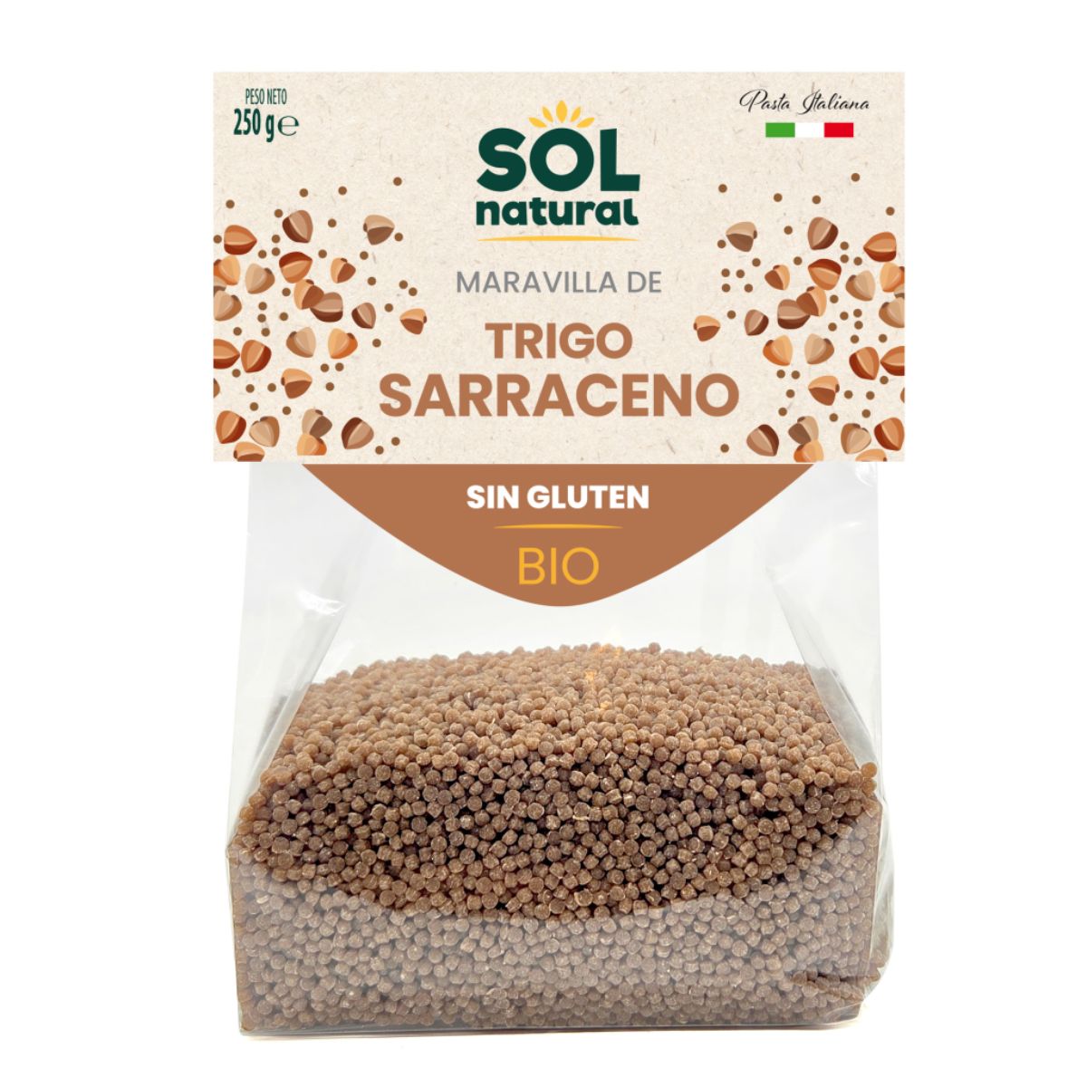 Bio-Buchweizen-Nudeln ohne Gluten, Sol Natural, 250 g