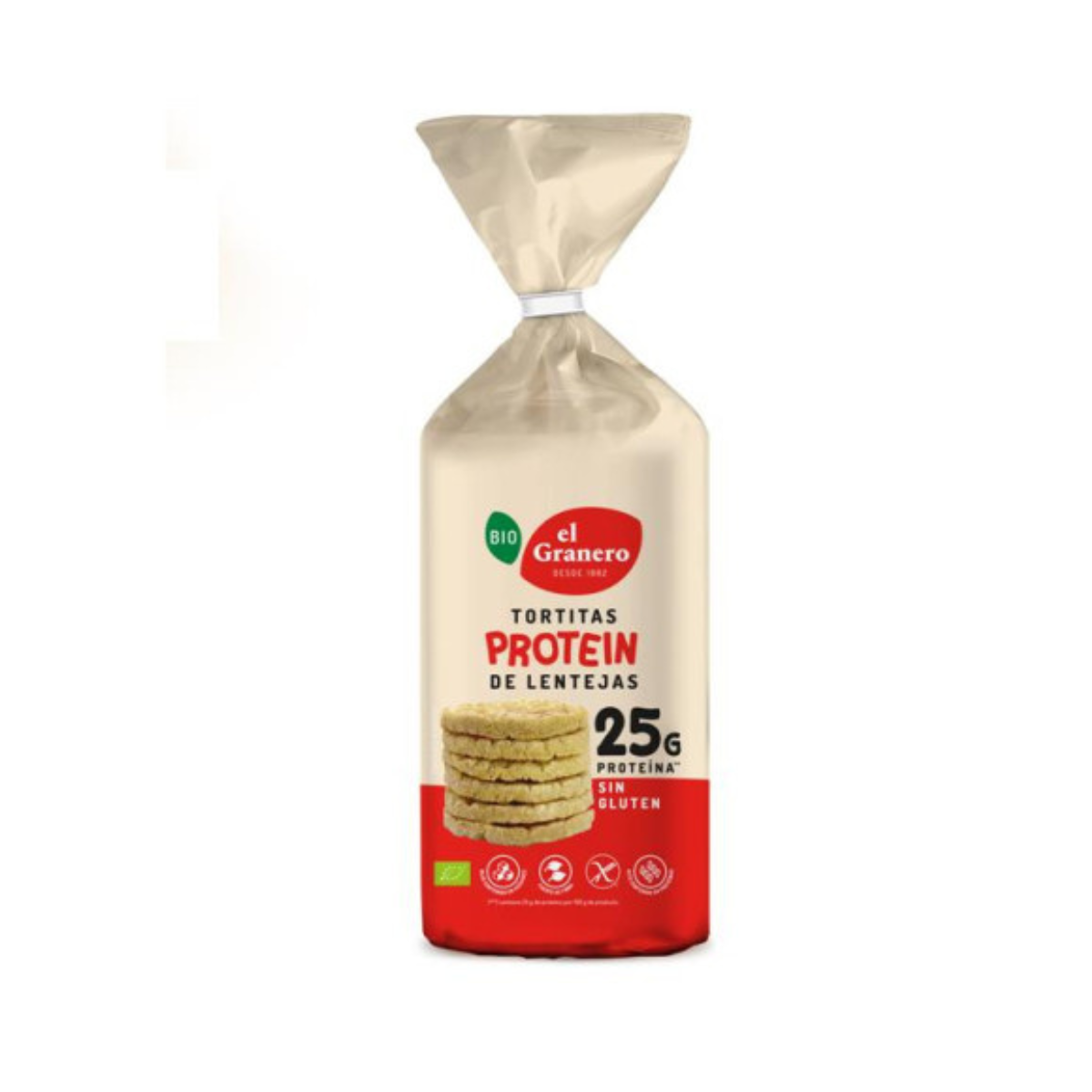 Biologische linzenproteïnepannenkoeken El Granero 125 g