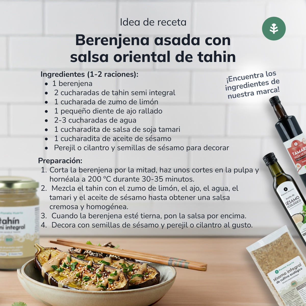 Tahini półtłuste ECO Planeta Huerto 350g