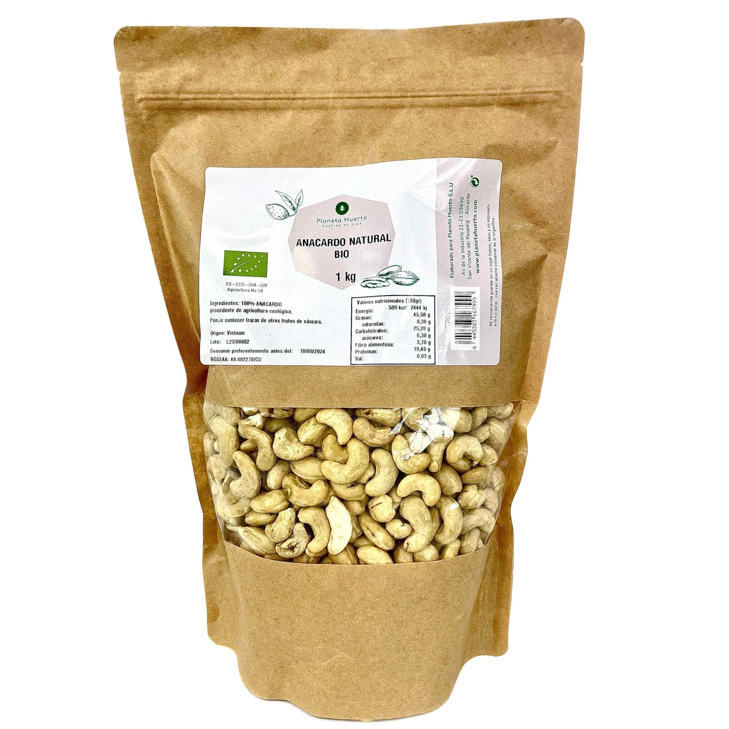 Noix de cajou naturelles ECO Planeta Huerto 1 kg