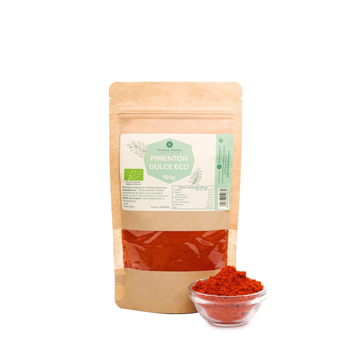 Paprika dolce ECO Planeta Huerto 100 g barattolo di vetro