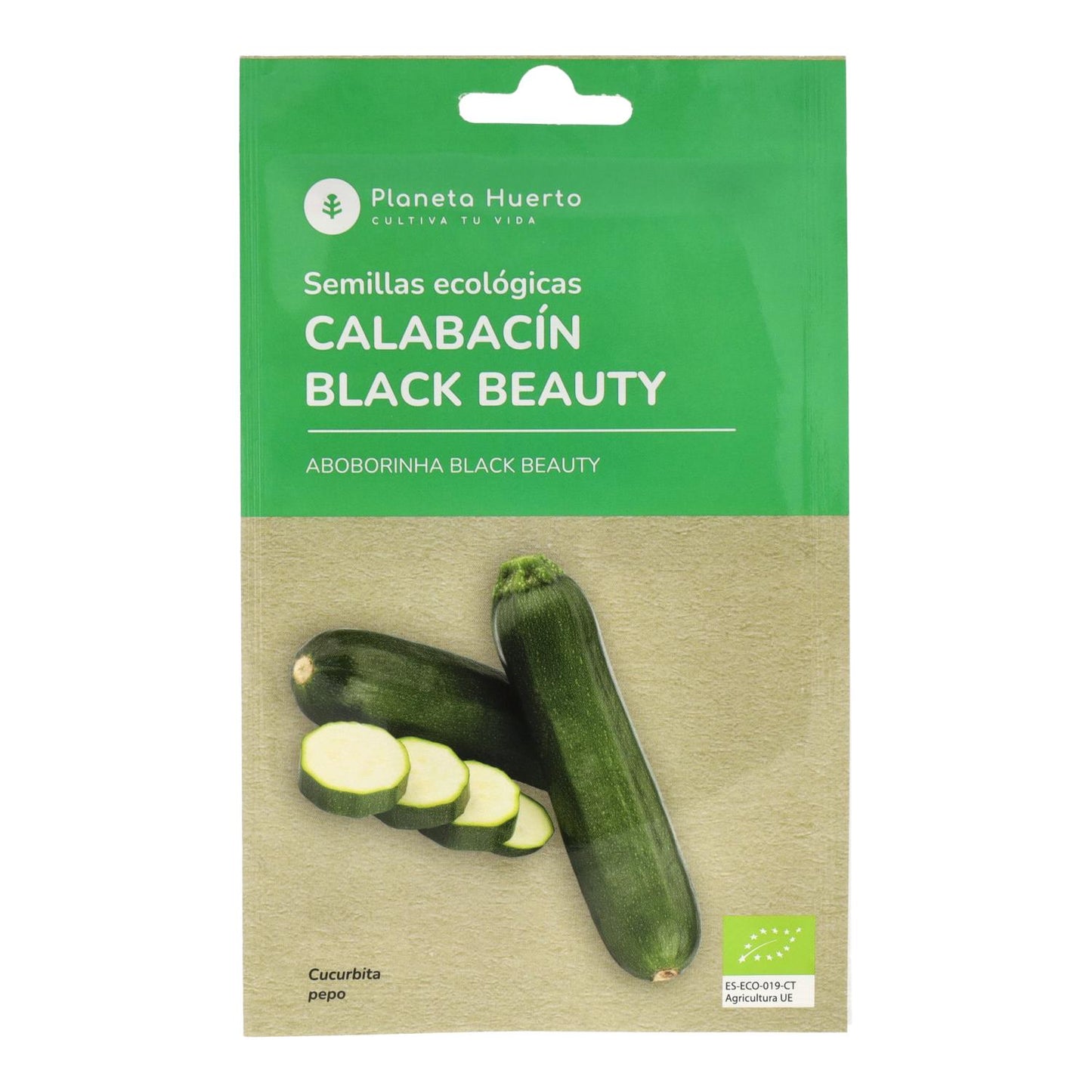 Organic Zucchini Black Beauty seeds Planeta Huerto