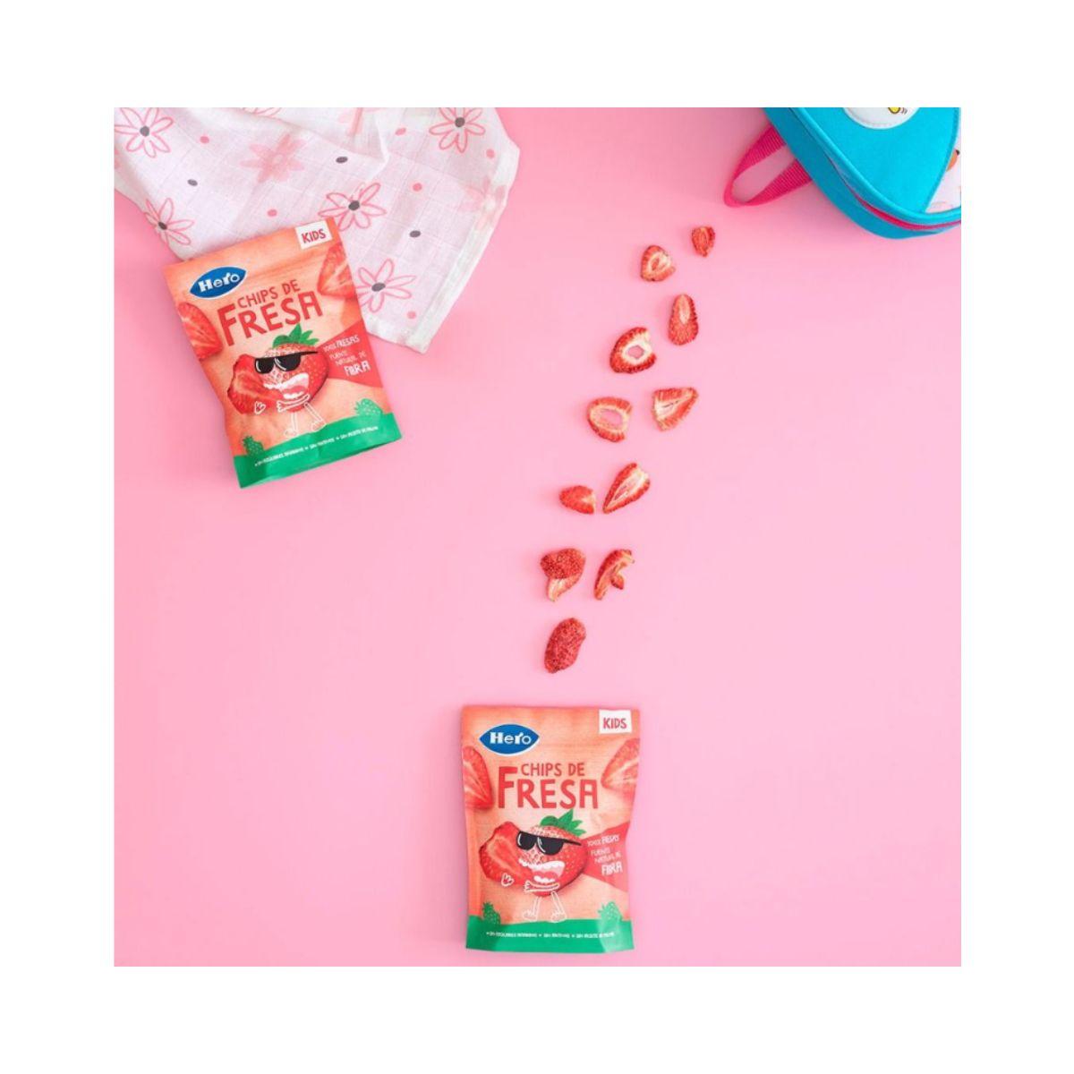7er-Pack Erdbeer-Chips Hero Kids 12 g