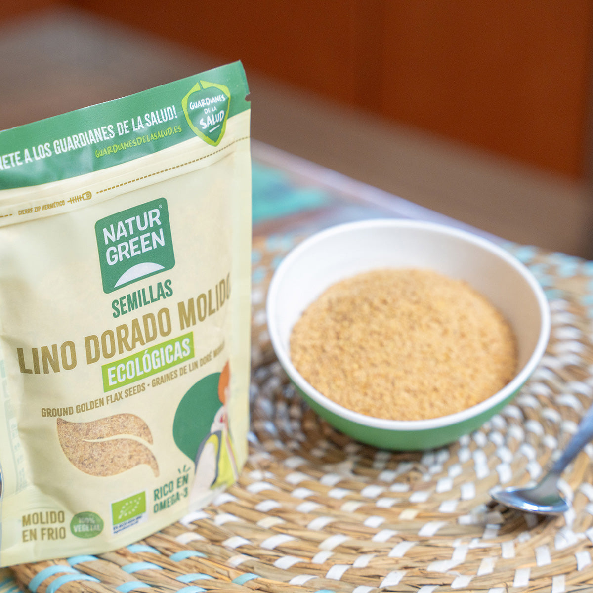 Zmielone nasiona lnu złotego Bio NaturGreen 150 g