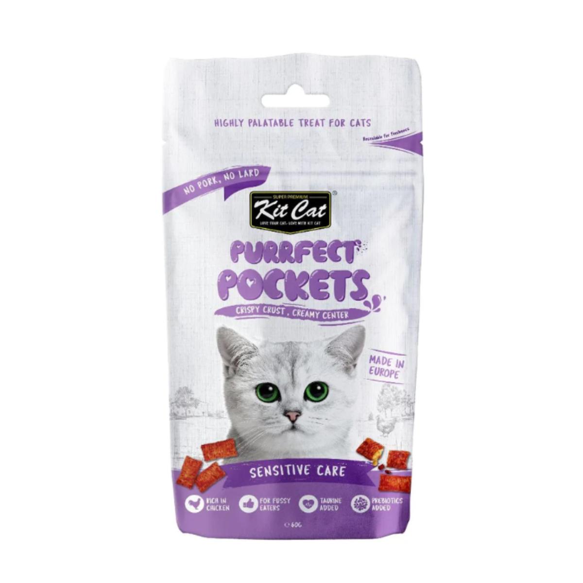 Cat Purrfect Pockets - Sensitive Care 60 g Functionele snack voor katten