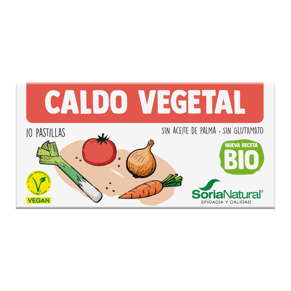Vegetable broth 10 units Soria Natural 110 g