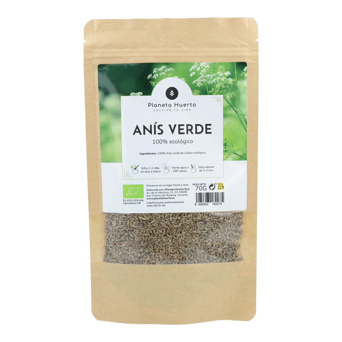 Groene anijs in korrel ECO Planeta Huerto 70g