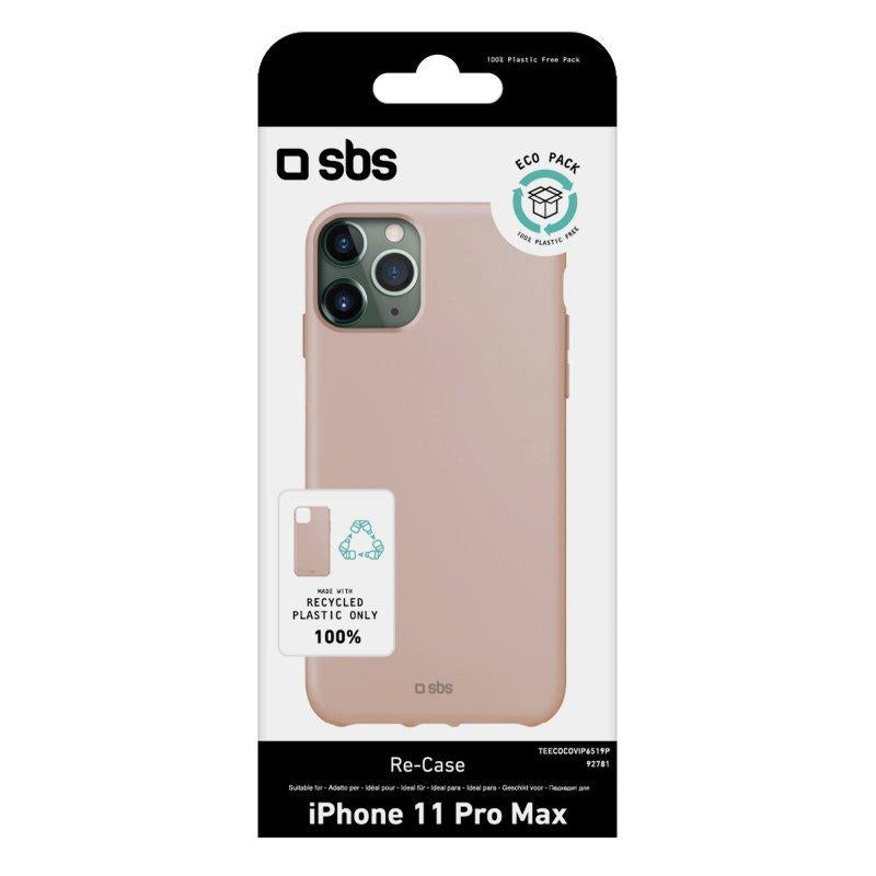 Recycelte Plastikhülle für iPhone 11 Pro Max Rosa SBS