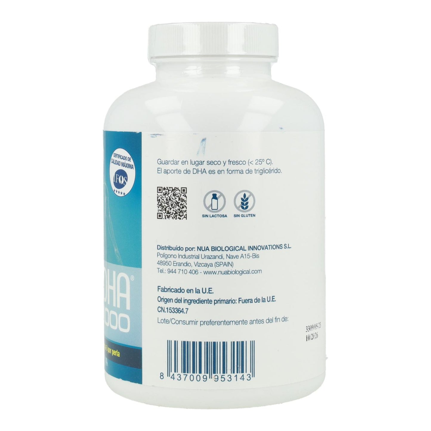 Pack 2x NuaDHA 1000 Laboratoires Nua 132 perles