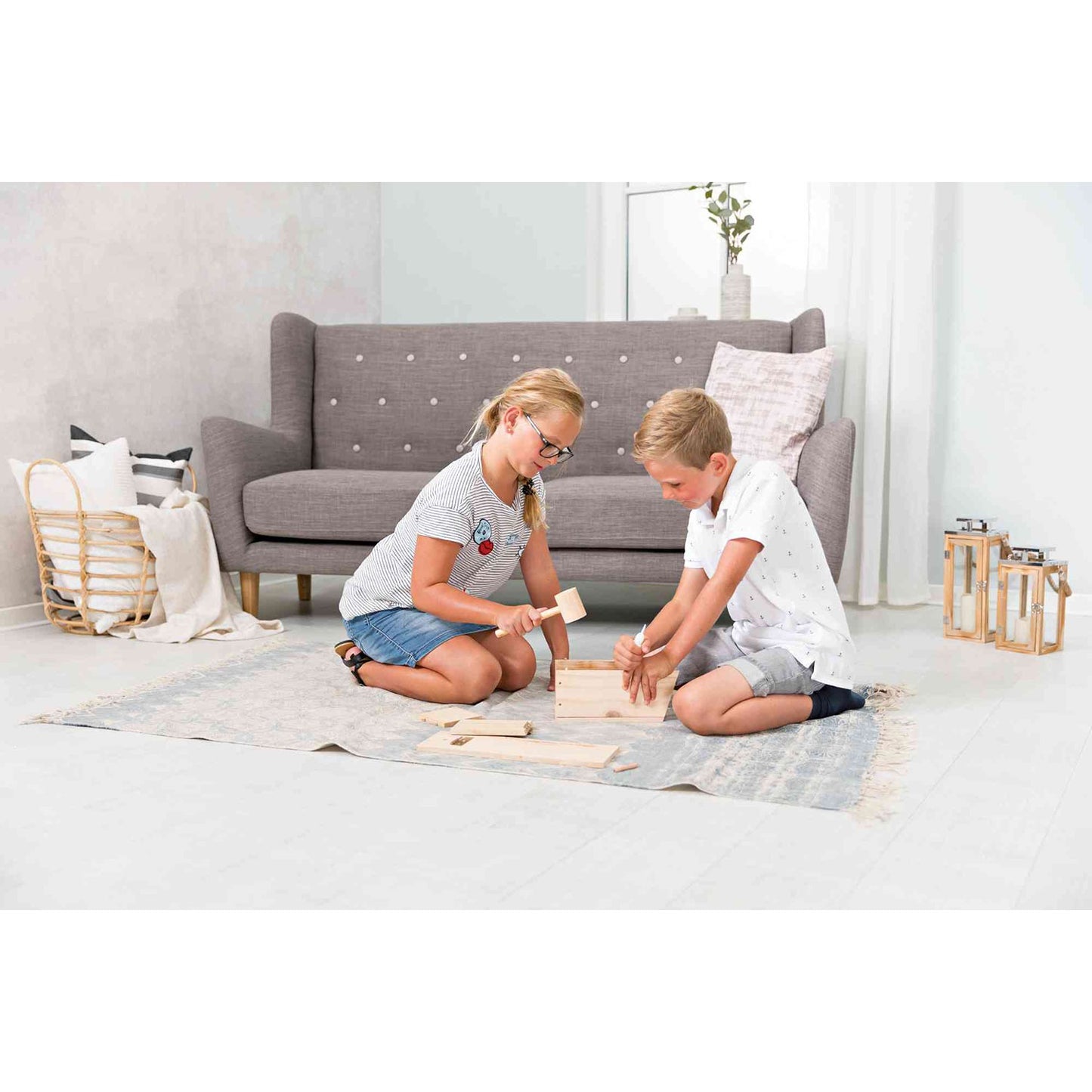 Pedagogiskt byggset fågelholk