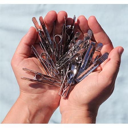 Klädnypor i rostfritt stål Pincinox 12 st