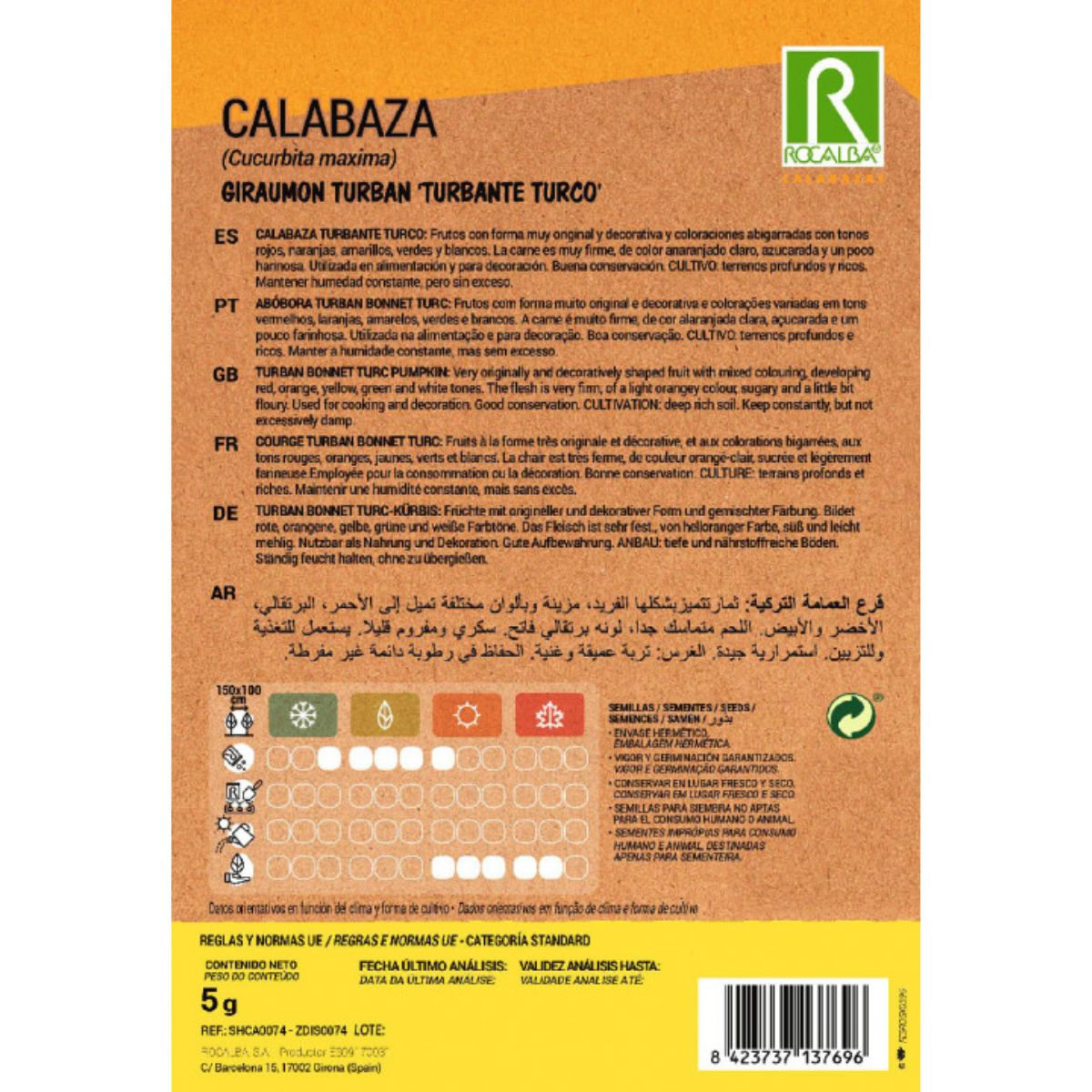 Giraumont turban-pumpafrön