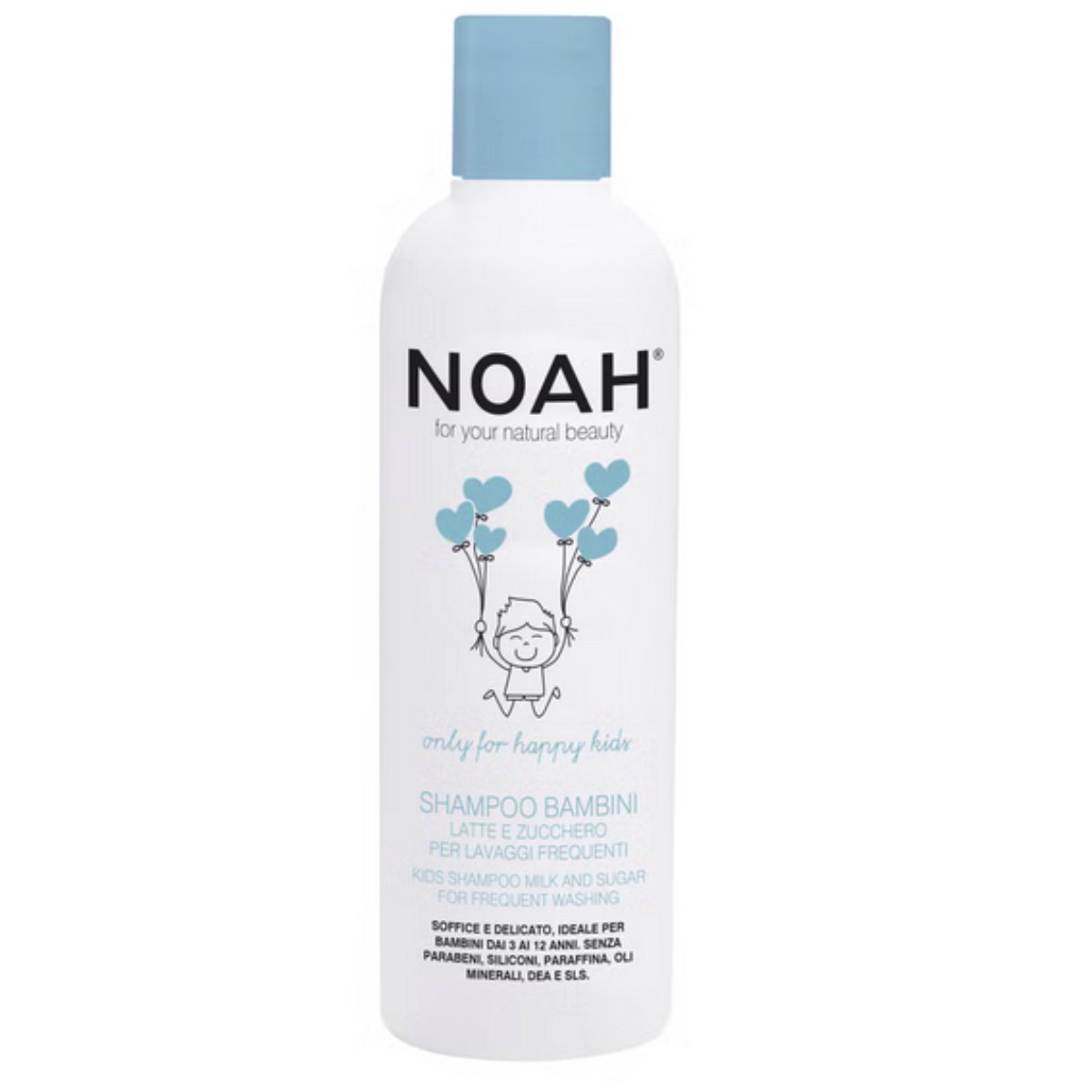 Shampooing lait et sucre pour lavages fréquents Noah 250 ml