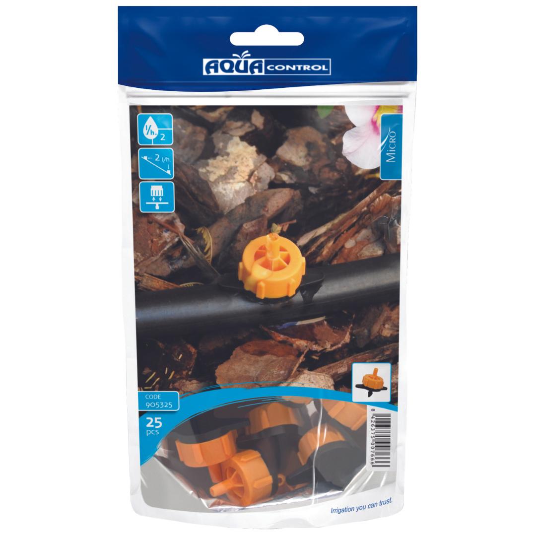 Selbstausgleichender Tropfer 2 l/h Aqua Control 25 Stück