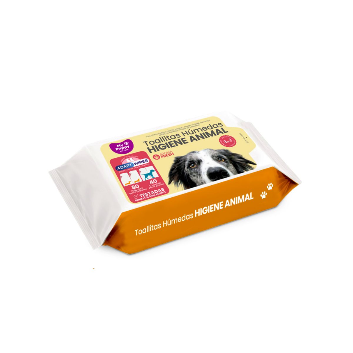 Lingettes humides pour l'hygiène animale My Puppy, Salustar, 80/40 unités