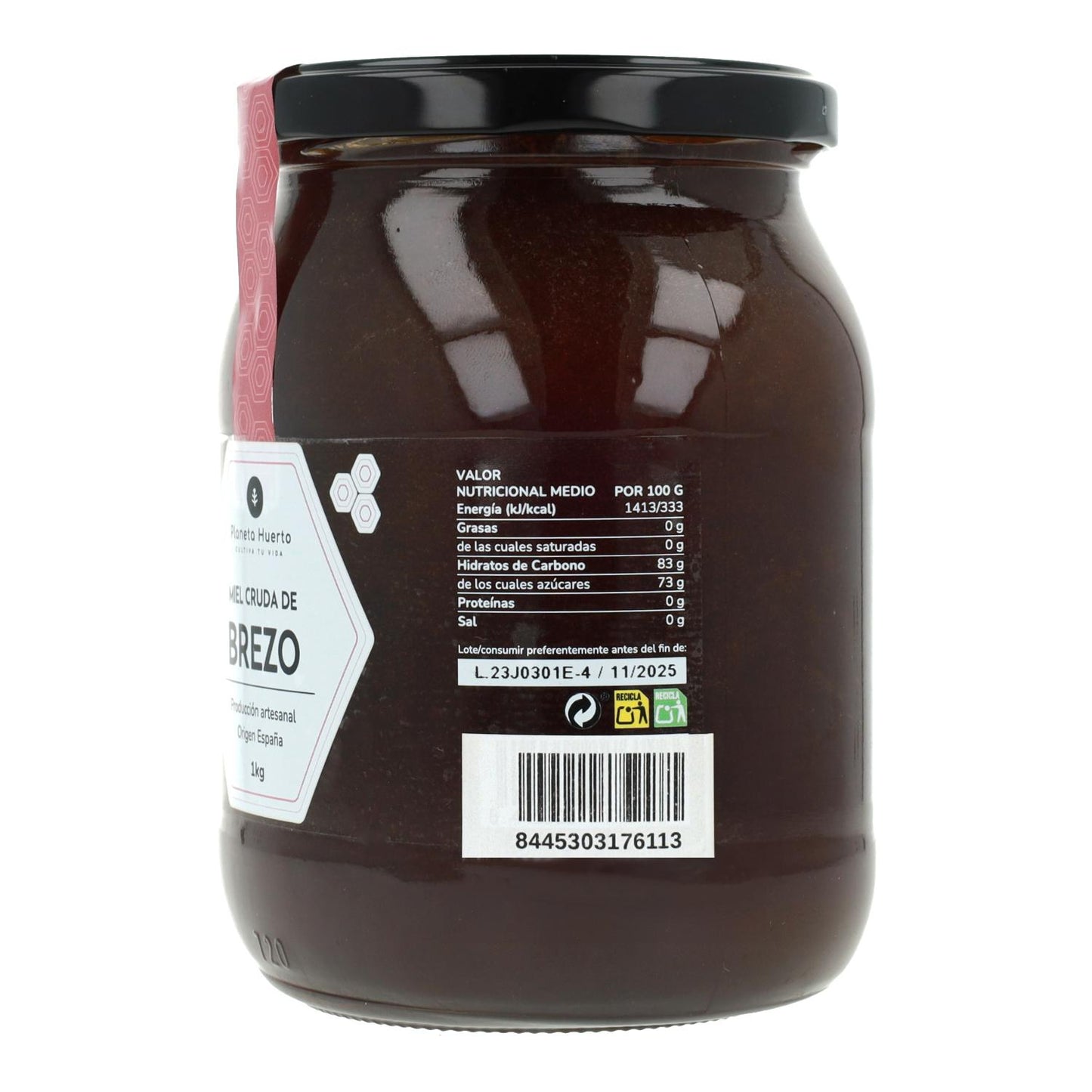 Rå ljunghonung Planeta Huerto 1 kg