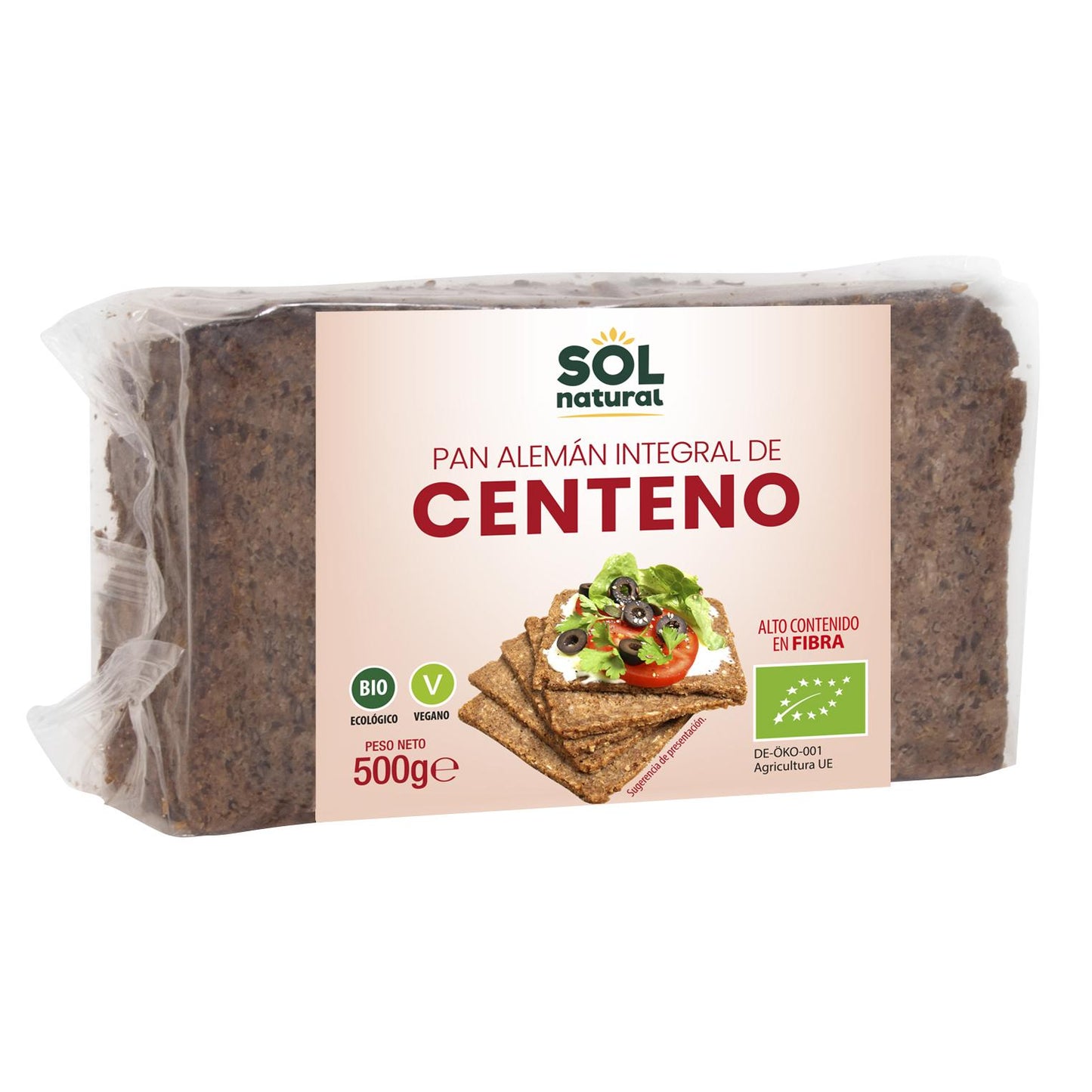 Niemiecki chleb żytni pełnoziarnisty Sol Natural 500 g