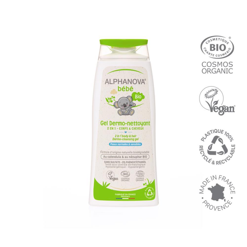 Ökologisches Hautreinigungsgel Alphanova Baby 200 ml