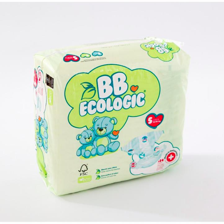 BBECOLOGIC Organic Nappies Size 5 Junior 24 pcs