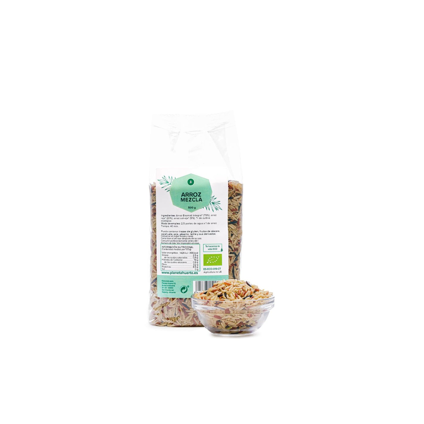 Gemengde basmatirijst int, rood, wild ECO Planeta Huerto 500 g