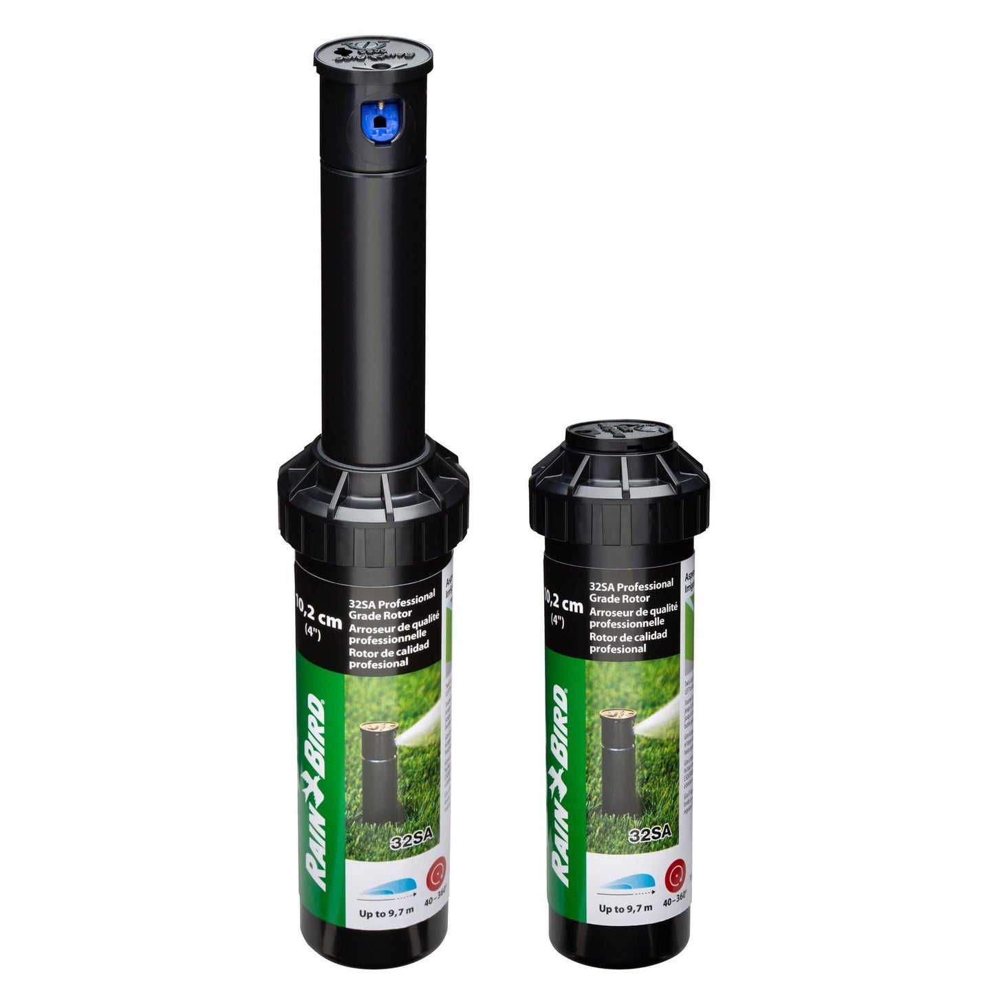 Rotor 32SA 10 cm, räckvidd 4,6 till 10,7 m Rainbird