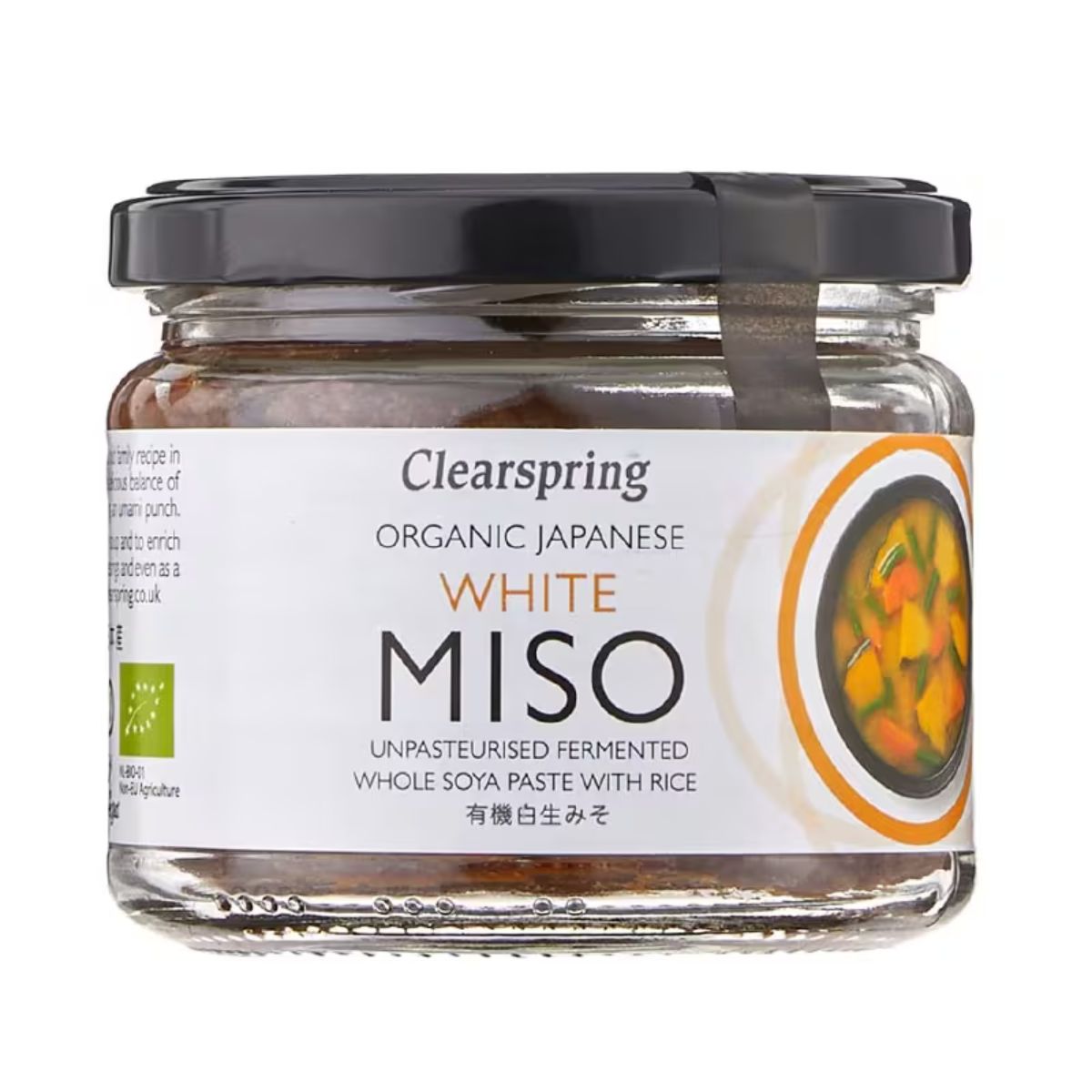 Biała miso niepasteryzowana słoik Bio Clearspring 270 g