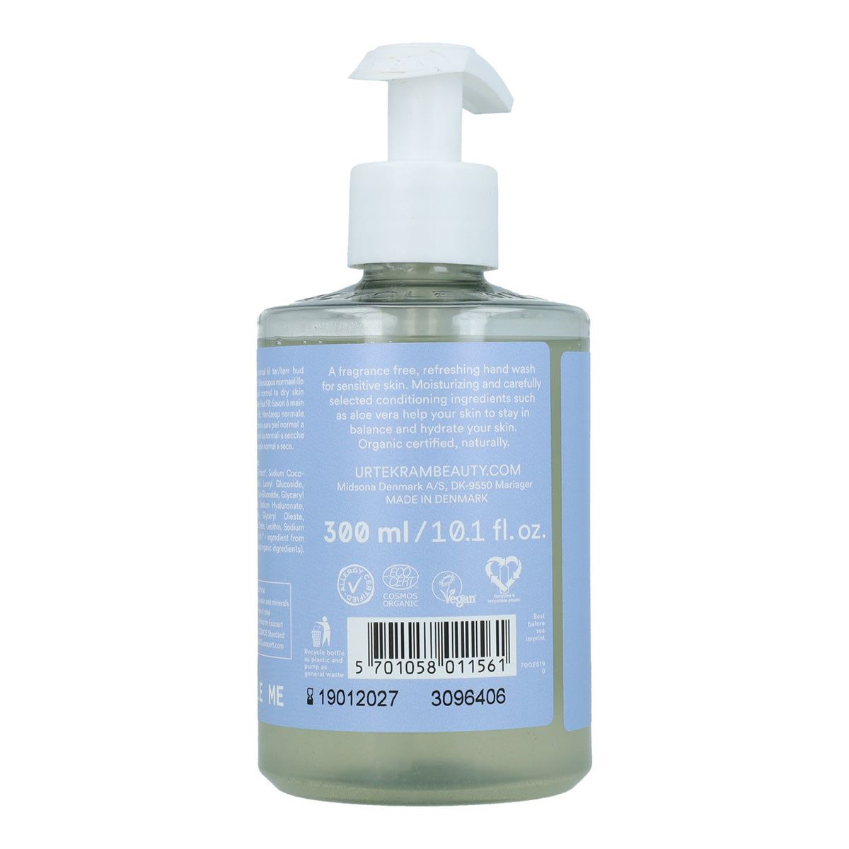 Urtekram Fragrance-Free Hand Soap, 300 ml