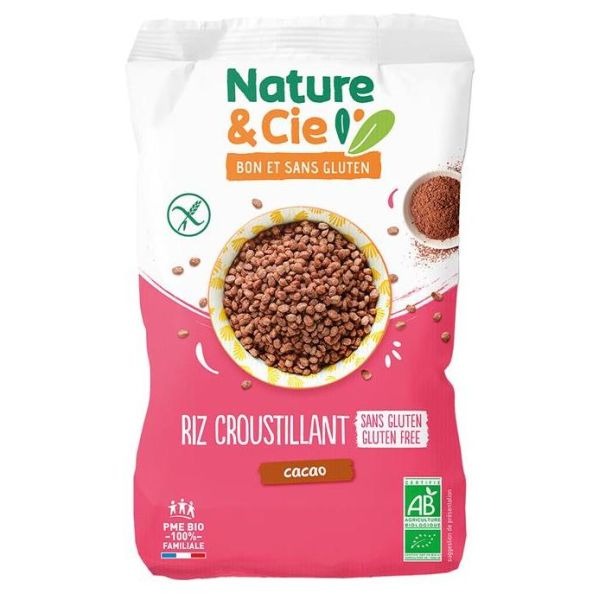 Glutenfreier Puffreis mit Schokolade Bio Nature&cie 200 Gramm