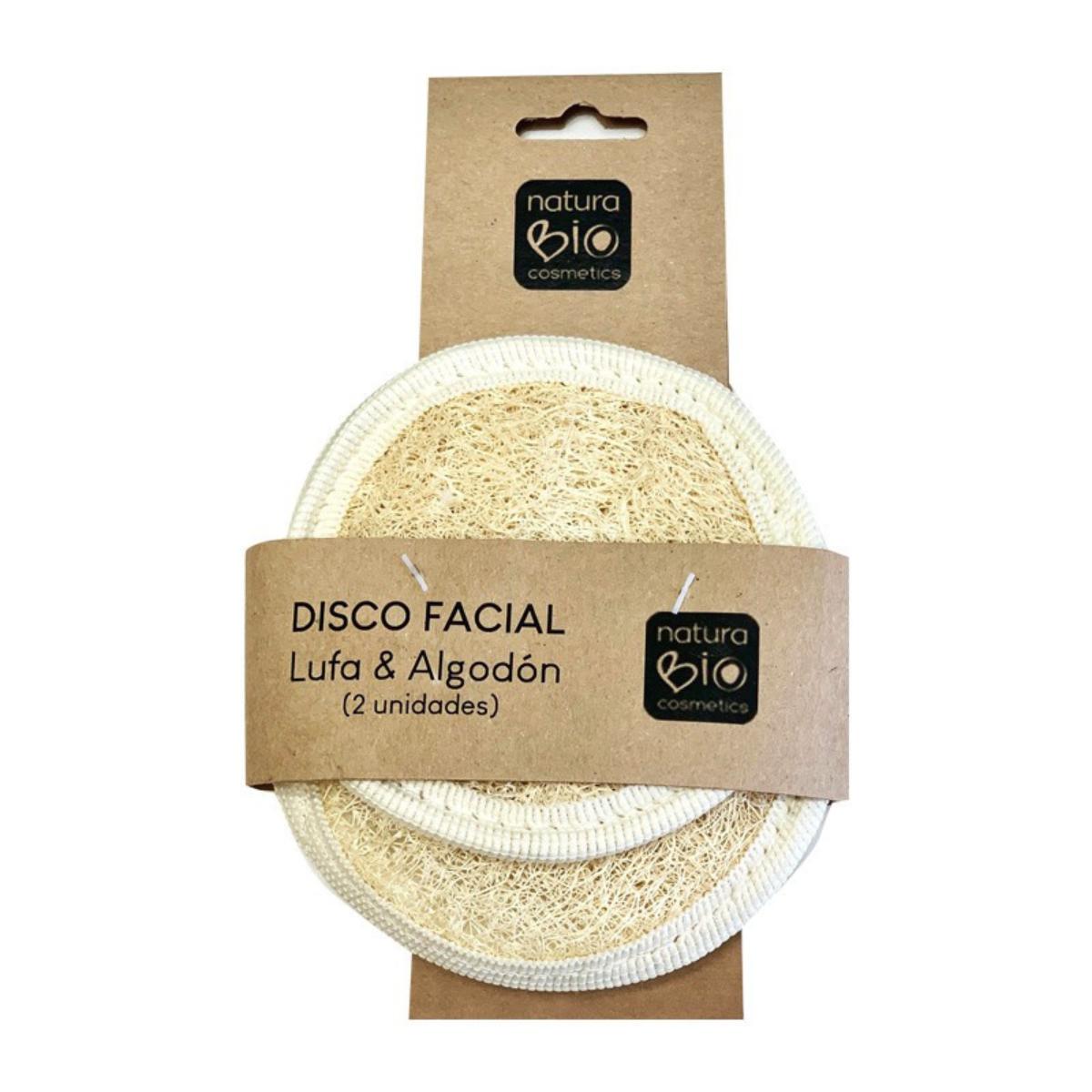 Disque facial en coton luffa 2 unités