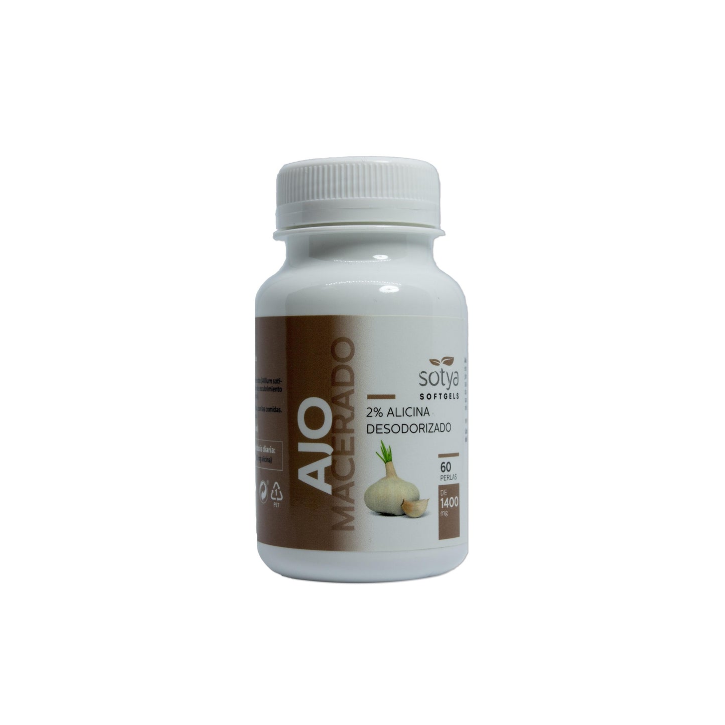 Sotya Macerated Garlic 1400 mg. 60 capsules